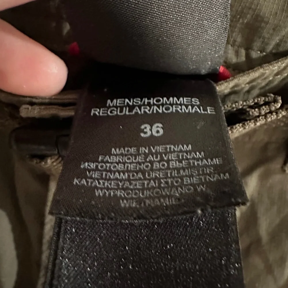 The North Face Mens Convertible Zip Off Pants‎ Khaki Size 36